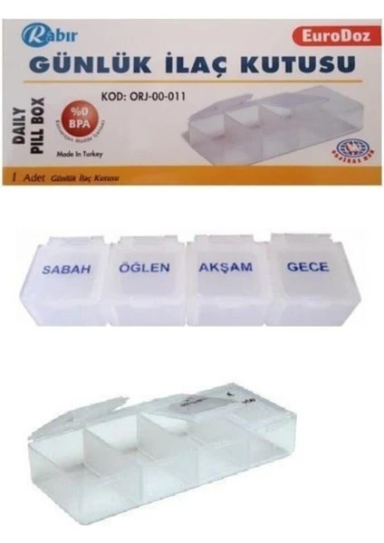 Rabır Günlük İlaç Kutusu