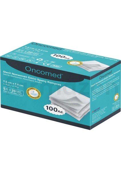 Gaz Kompres Steril NonWoven 100 adet Oncomed