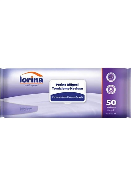 LORİNA Perine Bölgesi Temizleme Havlusu 50'li Büyük Boy