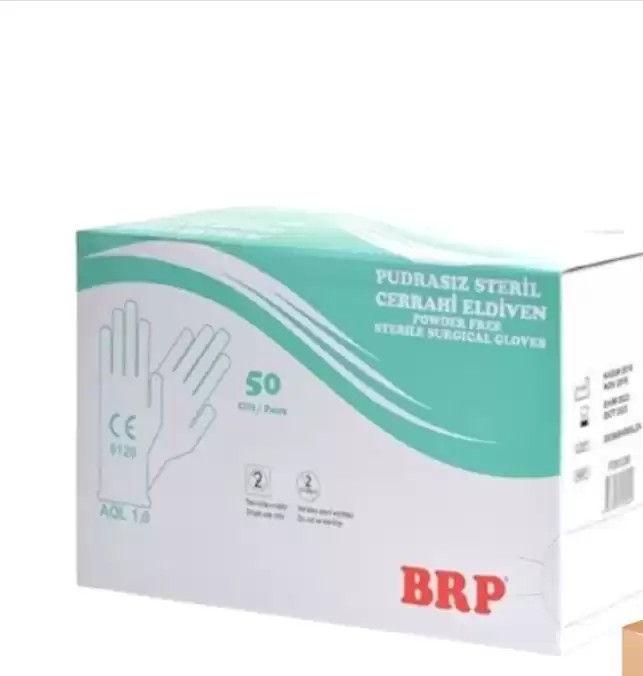 Brp Pudrasız Steril Cerrahi Eldiven  6.5  10 Adet
