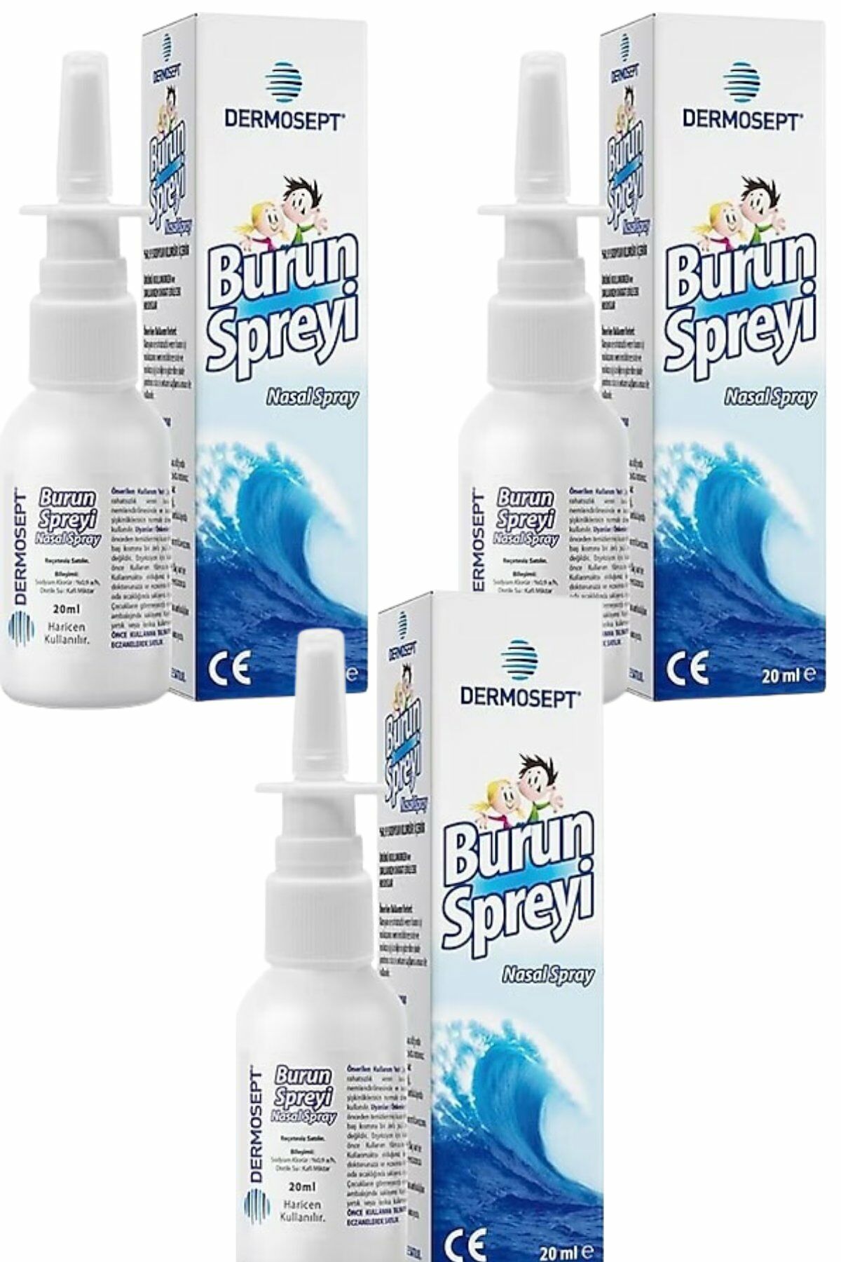 Dermosept Serum Fizyolojik Burun Spreyi   3  Adet